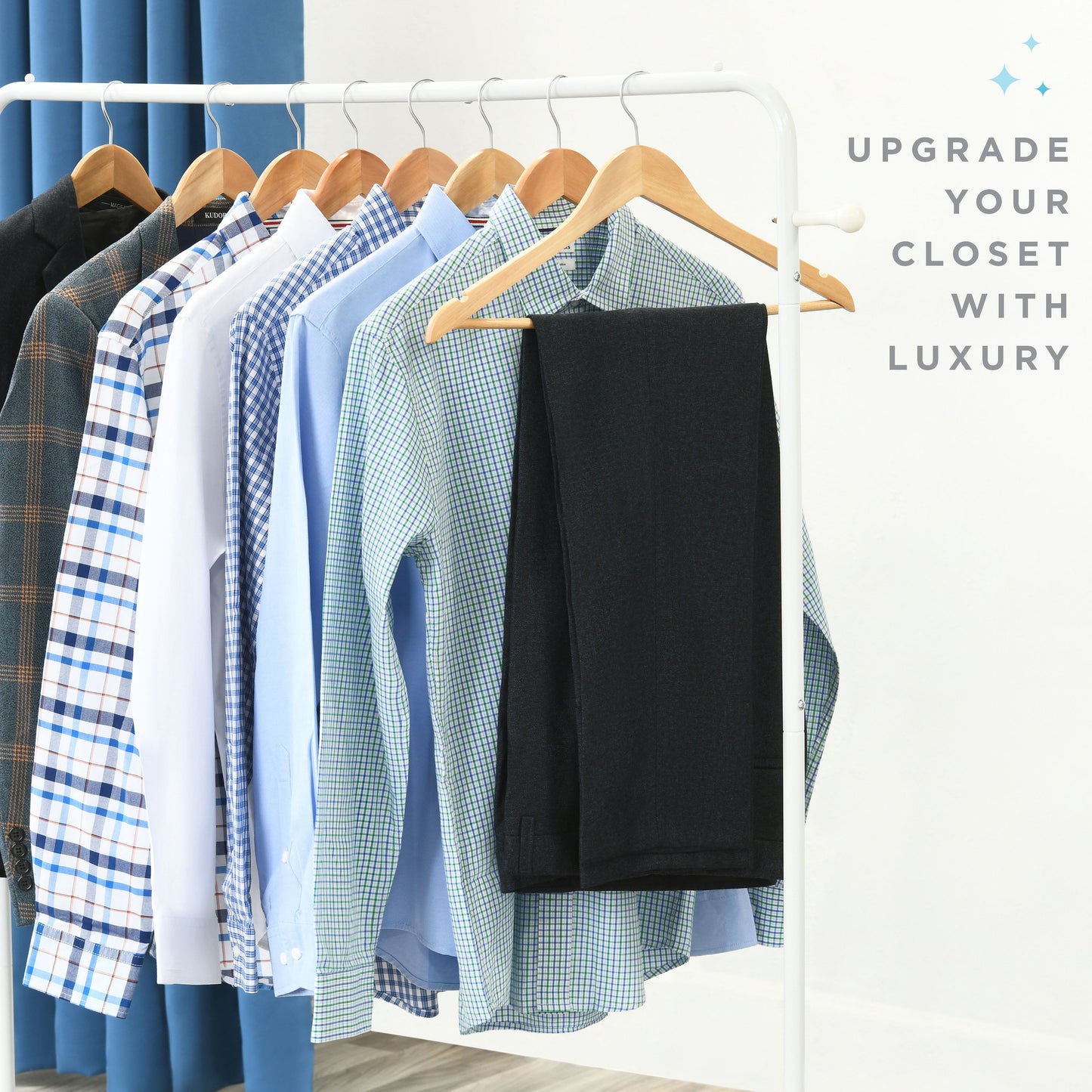 Natural Wood Solid Wood Clothes Hangers, Coat Hanger Wooden Hangers