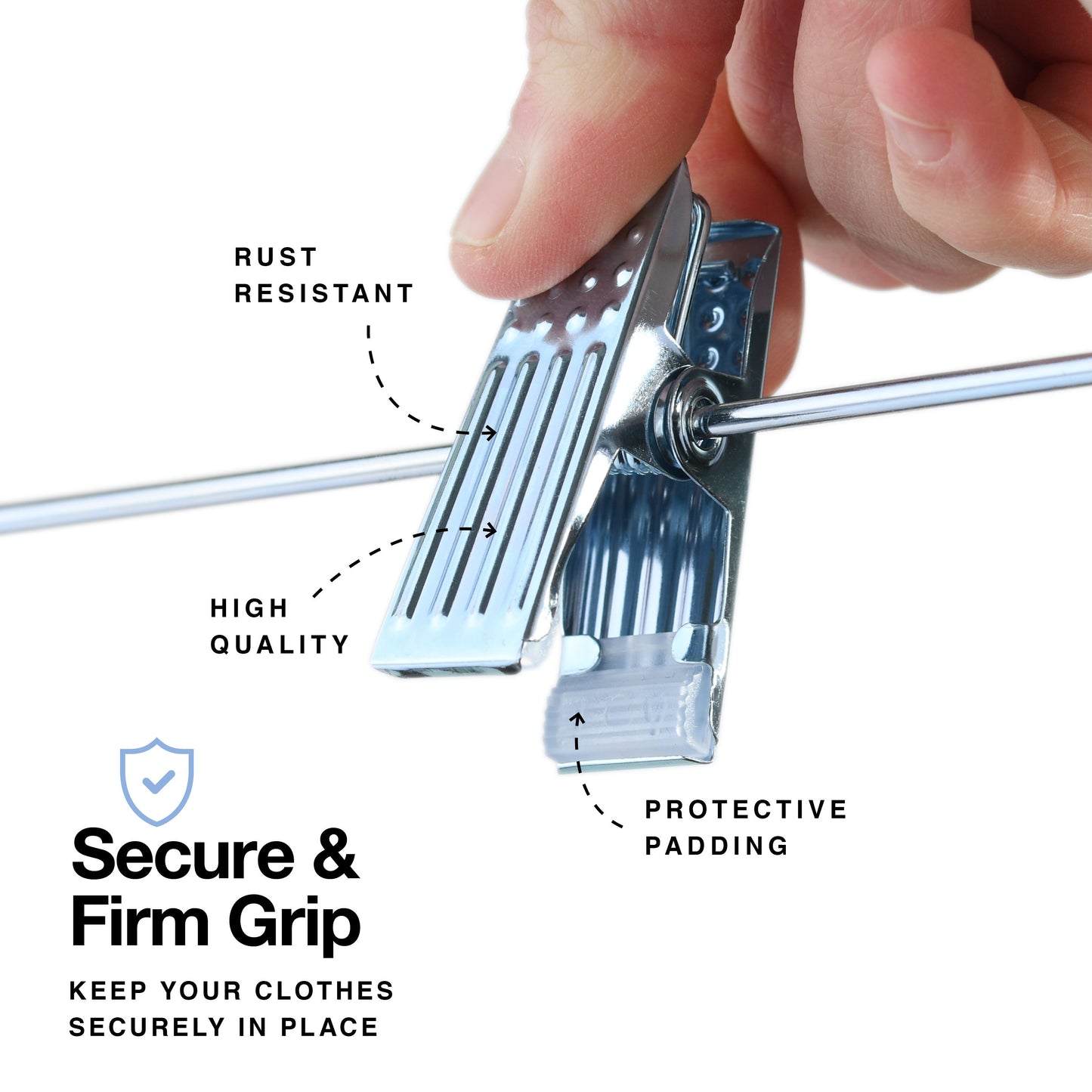 Velvet Slim Clothes Hangers, With Metal Clips, Hook Swivel 360, Ultra Thin, Color Ivory