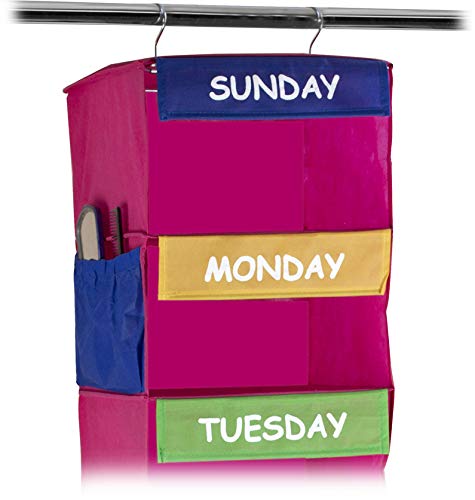 Kids Portable Hanging Daily Activity Organizer 7 shelf