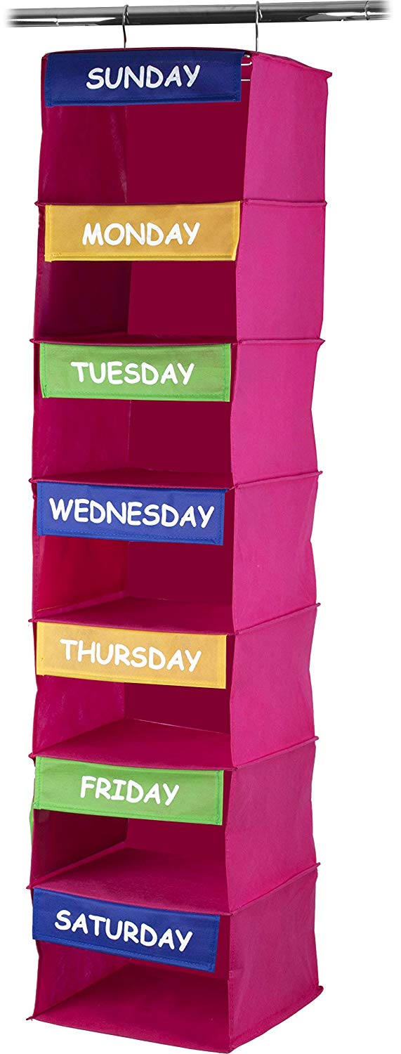 Kids Portable Hanging Daily Activity Organizer 7 shelf