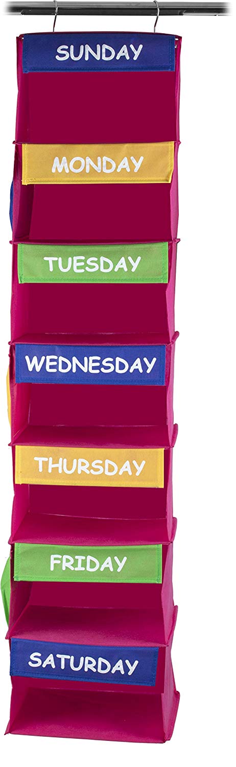 Kids Portable Hanging Daily Activity Organizer 7 shelf